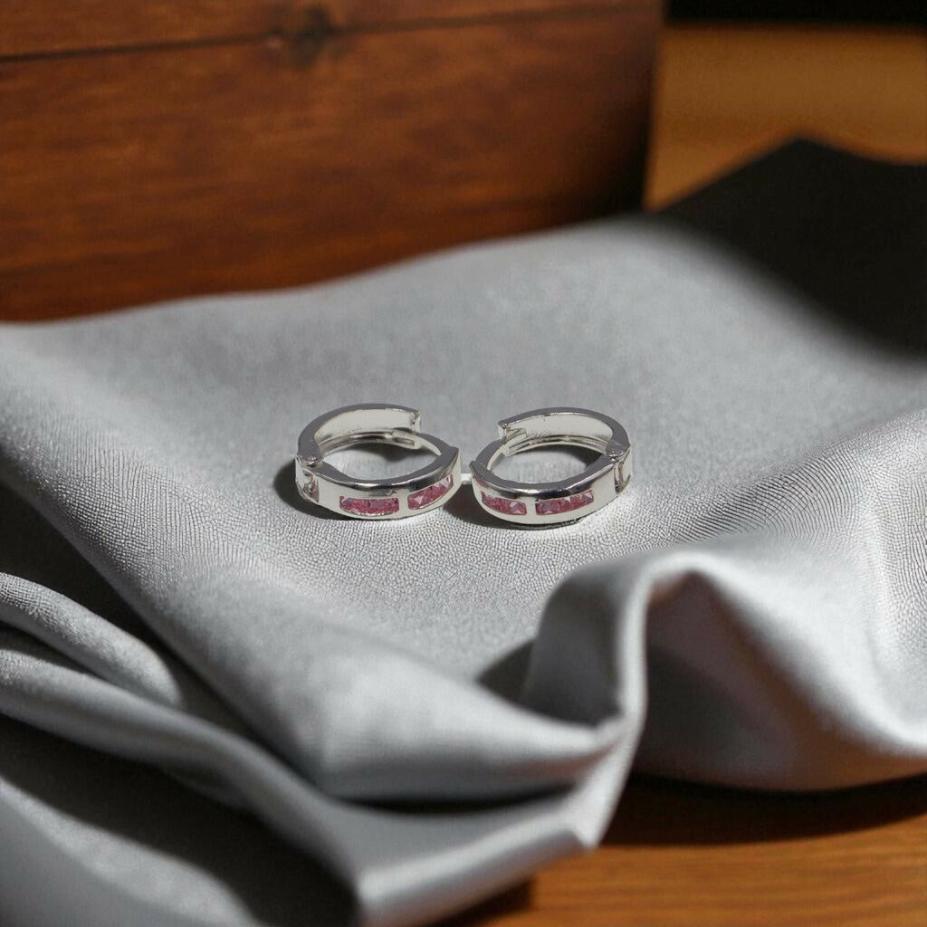 Arracadas Huggies Minis de Plata .925