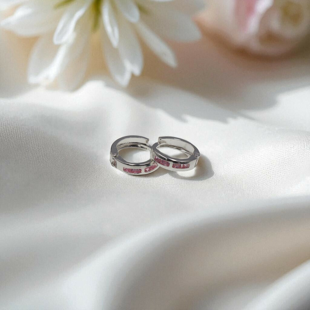 Arracadas Huggies Minis de Plata .925