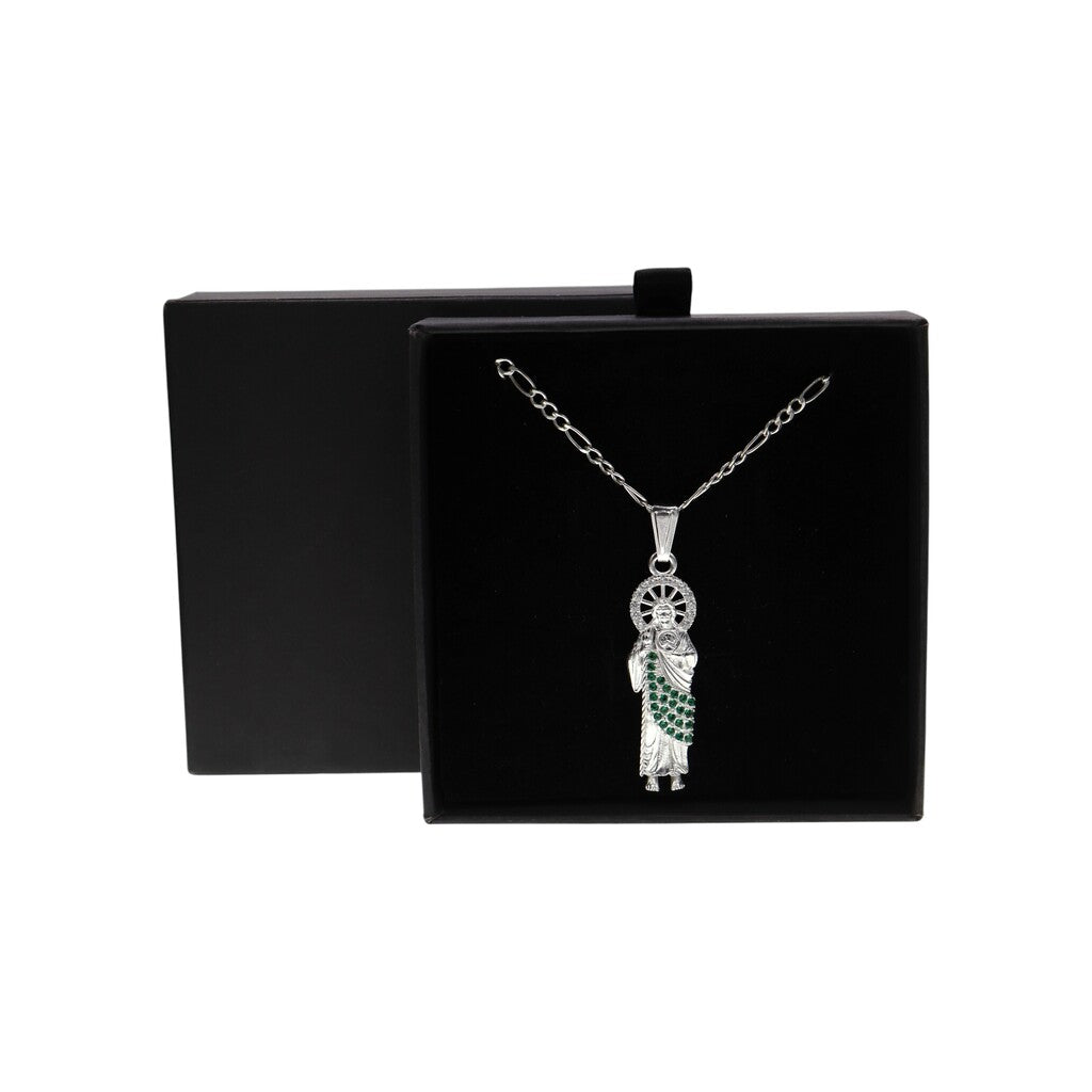 Dije De San Judas + Cadena En Plata .925